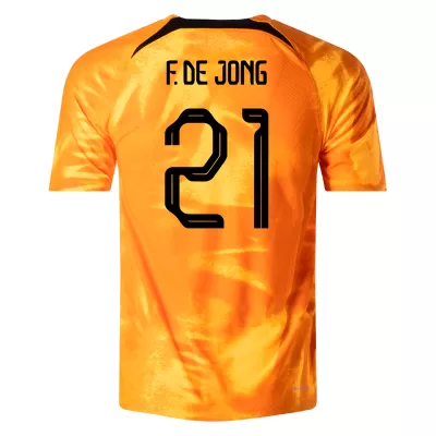 F.DE JONG #21 Netherlands Home Jersey World Cup 2022 Men - myjersey