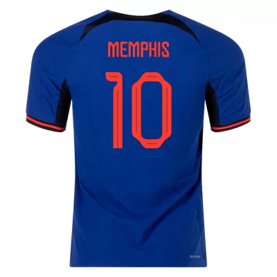 MEMPHIS #10 Netherlands Away Authentic Jersey World Cup 2022 Men - myjersey