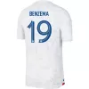 BENZEMA #19 France Away Authentic Jersey World Cup 2022 Men - myjersey