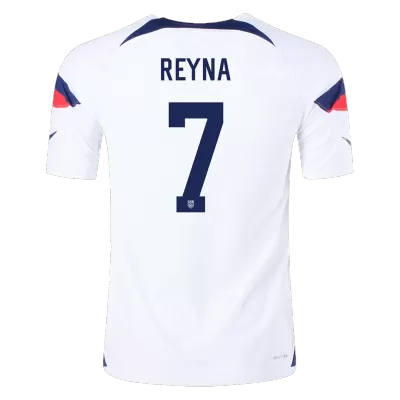 REYNA #7 USA Home Authentic Jersey World Cup 2022 Men - myjersey