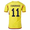 CUADRADO #11 Colombia Home Authentic Jersey 2022 Men - myjersey