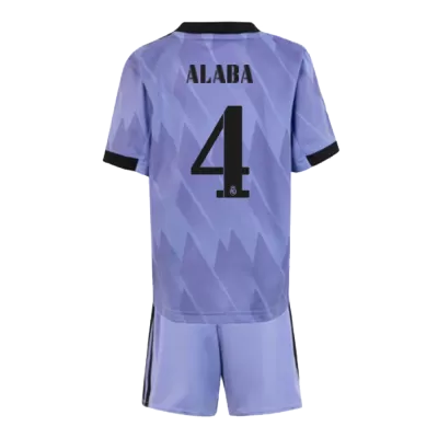 ALABA #4 Real Madrid Away Kids Jerseys Kit 2022/23 - myjersey