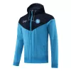 Napoli Hoodie Windbreaker Jacket 2022/23 Men - Blue&Black - myjersey