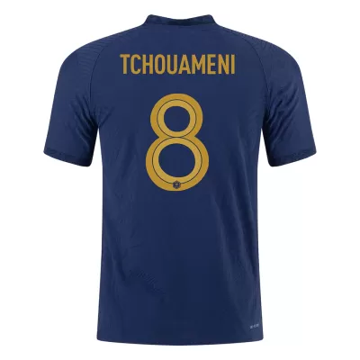 TCHOUAMENI #8 France Home Authentic Jersey World Cup 2022 Men - myjersey