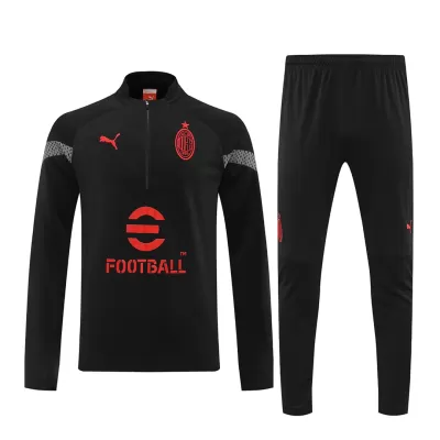 AC Milan 1/4 Zip Tracksuit 2022/23 Black - myjersey