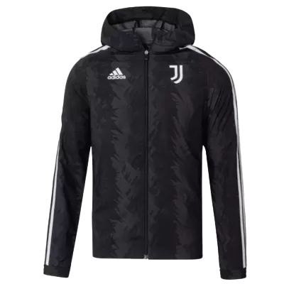 Juventus Hoodie Windbreaker Jacket 2022 Men - Black - myjersey