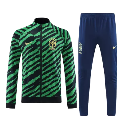 Brazil Jacket Tracksuit 2022 Green&Black - myjersey