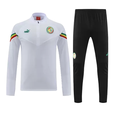 Senegal 1/4 Zip Tracksuit 2022/23 White - myjersey