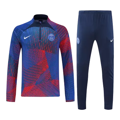 PSG 1/4 Zip Tracksuit 2022/23 Blue&Red - myjersey