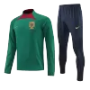 Portugal 1/4 Zip Tracksuit 2022 Green - myjersey