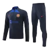 Barcelona 1/4 Zip Tracksuit 2022/23 Navy - myjersey