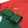 Portugal Home Long Sleeve Soccer Jersey 2022 Men - myjersey