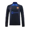 Barcelona 1/4 Zip Tracksuit 2022/23 Navy - myjersey