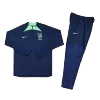 Brazil 1/4 Zip Tracksuit 2022 Navy - myjersey