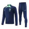 Brazil 1/4 Zip Tracksuit 2022 Navy - myjersey