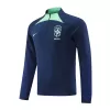 Brazil 1/4 Zip Tracksuit 2022 Navy - myjersey