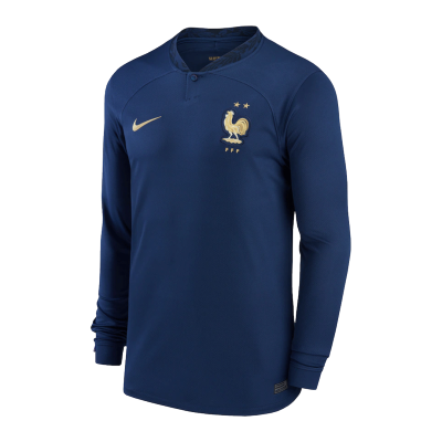 France Home Long Sleeve Soccer Jersey 2022 Men - myjersey
