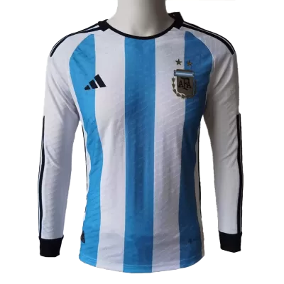 Authentic Argentina Home Long Sleeve Soccer Jersey 2022 Men - myjersey