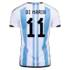 DI MARIA #11 Argentina Three Stars Home Jersey 2022 Men - myjersey