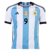 J. ALVAREZ #9 Argentina Three Stars Home Jersey 2022 Men - myjersey