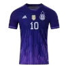 Messi #10 Argentina Away Authentic Jersey World Cup 2022 Men - Champion - myjersey