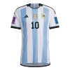 MESSI #10 Argentina Three Stars Home Jersey World Cup 2022 Men - myjersey