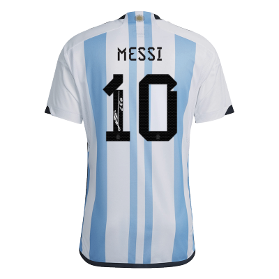 MESSI #10 Argentina Three Stars Home Jersey World Cup 2022 Men - myjersey