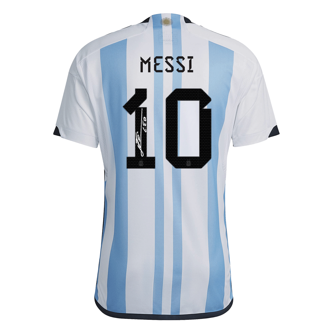 MESSI #10 Argentina Three Stars Home Jersey World Cup 2022 Men ...