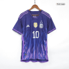 Messi #10 Argentina Away Authentic Jersey World Cup 2022 Men - Champion - myjersey