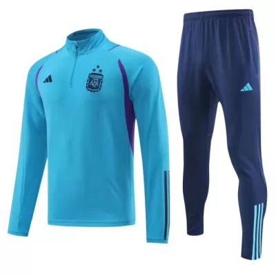 Argentina 1/4 Zip Tracksuit 2022/23 Blue - myjersey