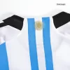 Argentina Home Kids Jerseys Kit 2022 - Three Stars - myjersey