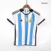 Argentina Home Kids Jerseys Kit 2022 - Three Stars - myjersey