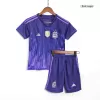 Argentina Away World Cup Kids Jerseys Kit 2022 - Three Stars - myjersey