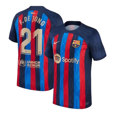 F. DE JONG #21 Barcelona Home Jersey 2022/23 Men - myjersey