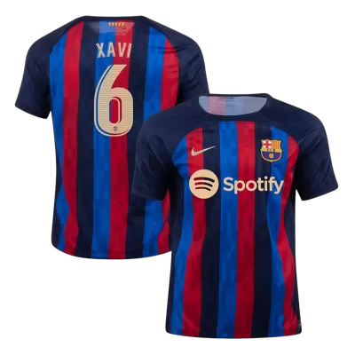 XAVI #6 Barcelona Home Kids Jerseys Kit 2022/23 - myjersey