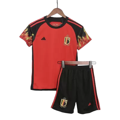 Belgium Home World Cup Kids Jerseys Kit 2022 - myjersey