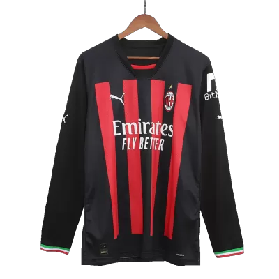 AC Milan Home Long Sleeve Soccer Jersey 2022/23 Men - myjersey