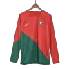 Portugal Home Long Sleeve Soccer Jersey 2022 Men - myjersey