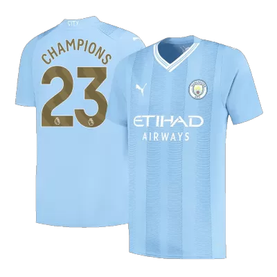 CHAMPIONS #23 Manchester City Home Jersey 2023/24 Men - myjersey