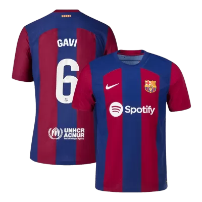 GAVI #6 Barcelona Home Authentic Jersey 2023/24 Men - myjersey