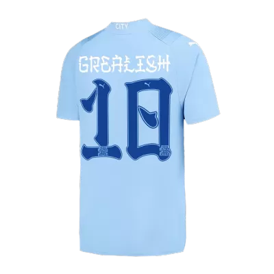 GREALISH #10 Manchester City Home Jersey 2023/24 Men - Japanese Tour Printing - myjersey