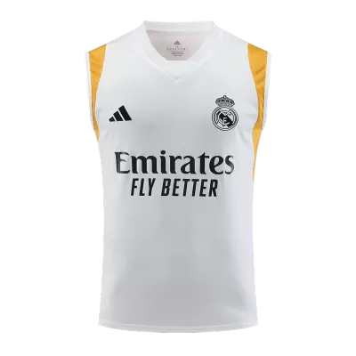 Real Madrid Pre-Match Sleeveless Top 2023/24 White - myjersey