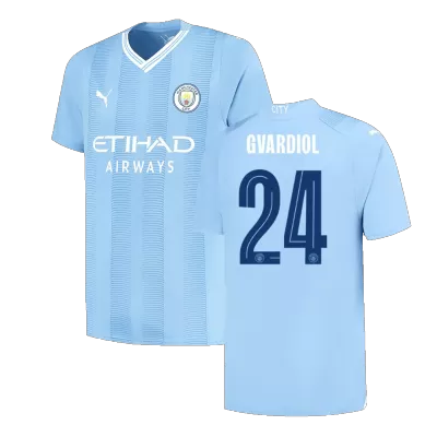 GVARDIOL #24 Manchester City Home Jersey 2023/24 Men - UCL - myjersey