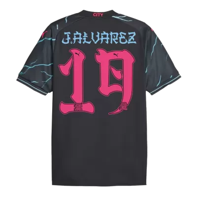 J.ALVAREZ #19 Manchester City Third Away Jersey 2023/24 Men - Japanese Tour Printing - myjersey