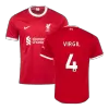 VIRGIL #4 Liverpool Home Jersey 2023/24 Men - myjersey