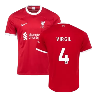 VIRGIL #4 Liverpool Home Jersey 2023/24 Men - myjersey