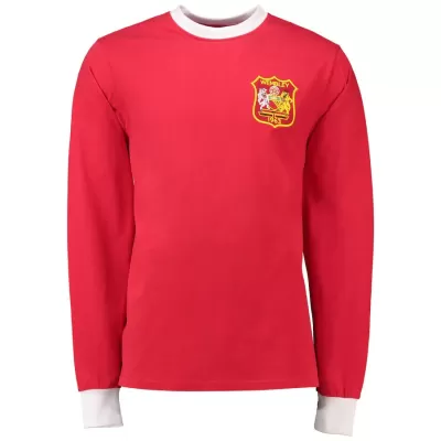 Vintage Soccer Jersey Manchester United Long Sleeve 1963 Men - myjersey