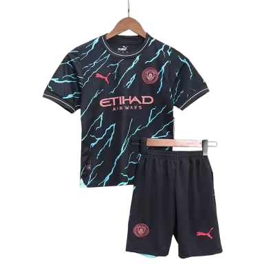 Manchester City Third Away Kids Jerseys Kit 2023/24 - myjersey