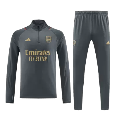 Arsenal 1/4 Zip Tracksuit 2023/24 Gray - myjersey