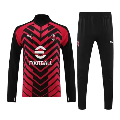 AC Milan 1/4 Zip Tracksuit 2023/24 Red&Black - myjersey